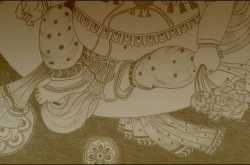 Pencil Sketch - Lord Ganesha : A ride on his chariot