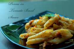 Penne in Tomato Basil Sauce