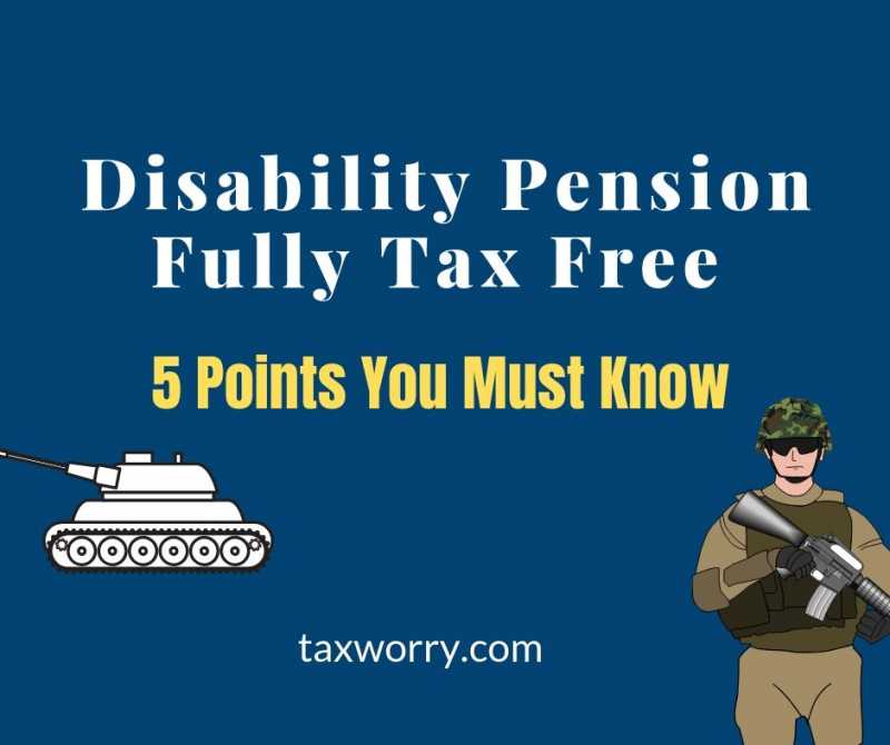 Pension To Disable Armed Force Personnel Fully Tax-Free! - Taxworry.com