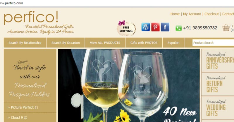 Perfico Review - A Great Shopping Website To Order Personalized Gifts