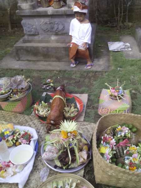 Photo Blog: Upacara Otonan Agus Wahyu Plus Mebayuh Di Klungkung Part.01