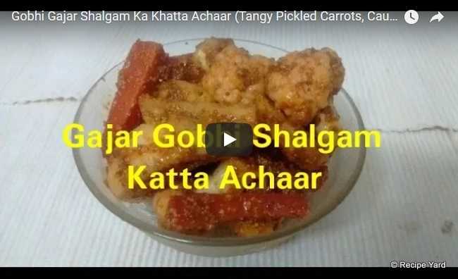 Pickled Carrots, Cauliflower & Turnips