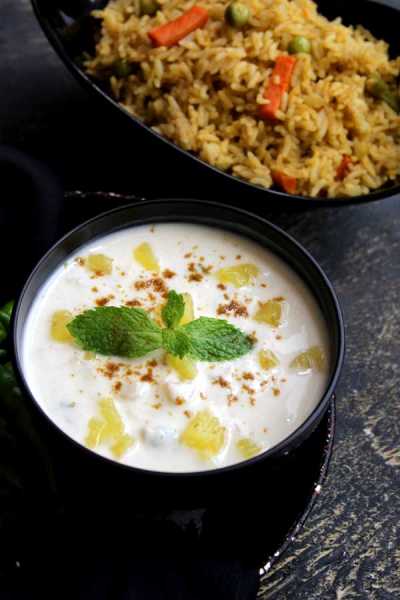 Pineapple Raita | Creamy And Delicious - Udupi Recipes