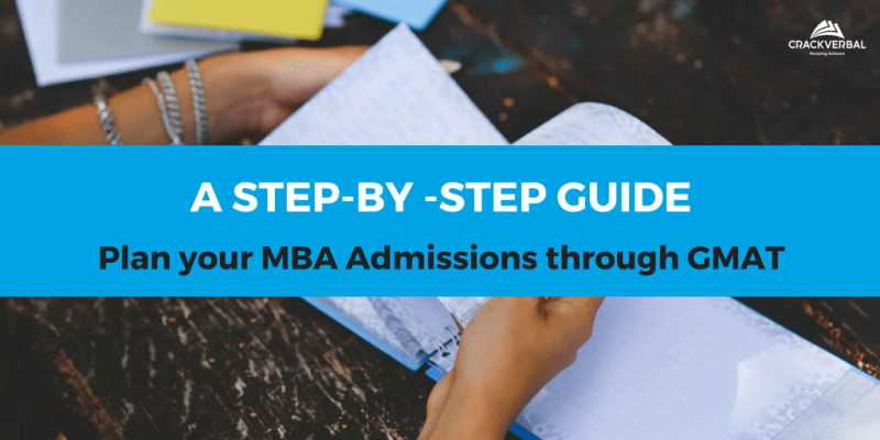 Plan Your MBA Admissions Process Through GMAT : The Step-by-step Guide - GMAT CrackVerbal