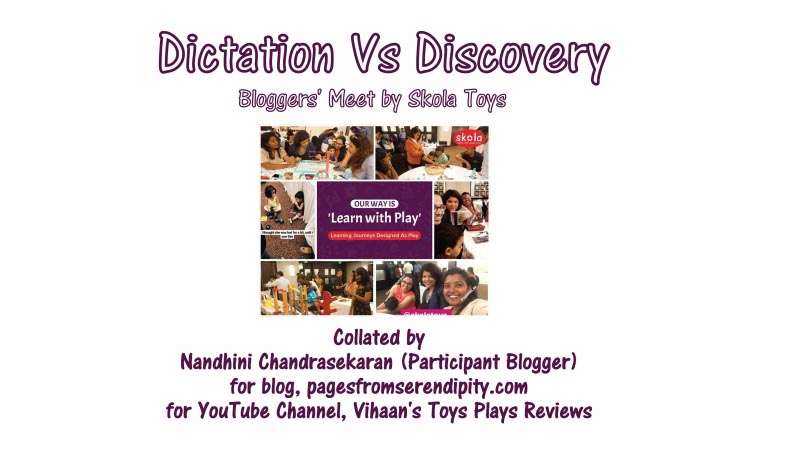 Play It Right! - Bloggers’ Meet By Skola Toys (Chennai Edition)