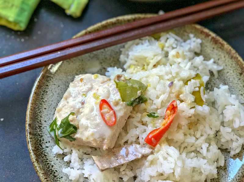 Poached Fish In Thai Spices - A Light Summery Fish Curry