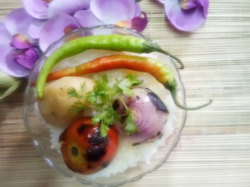 Poita Bhat,a Simple Assamese Breakfast. - Sarah