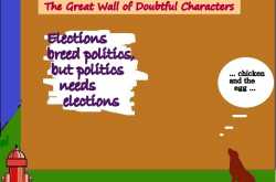 Politics, politics, politics : The Great Wall of graffiti