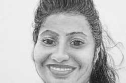 Portrait Sketch of beautiful Girl