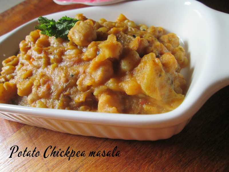Potato Chickpea Masala