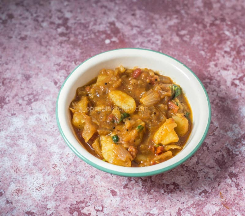 Potato Masala For Roti | Potato Curry Without Coconut | Jopreetskitchen