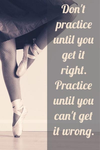 Practice Makes Perfect | Quote Picture