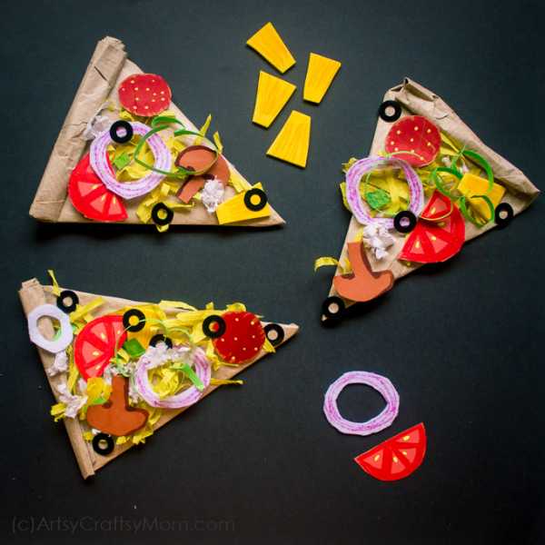 Pretend Play Food - Paper Pizza Craft For Kids