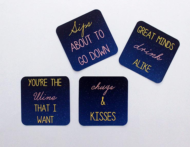 Printable Puntastic Party Coasters! - The Craftables