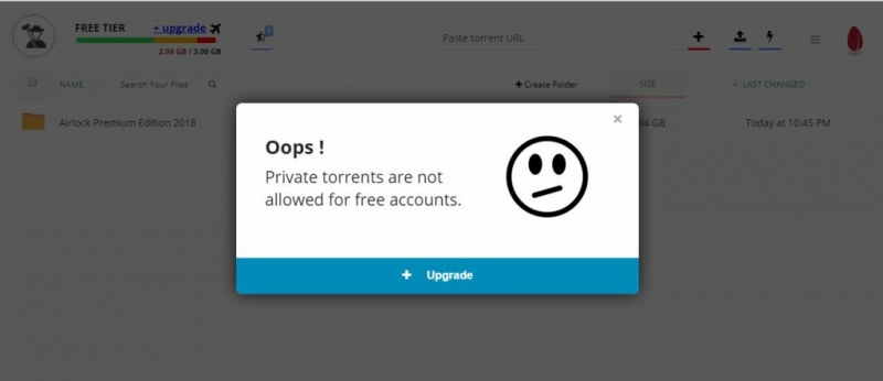 Private Torrents Are Not Allowed For Free Accounts In Seedr Fixed - InfoBee