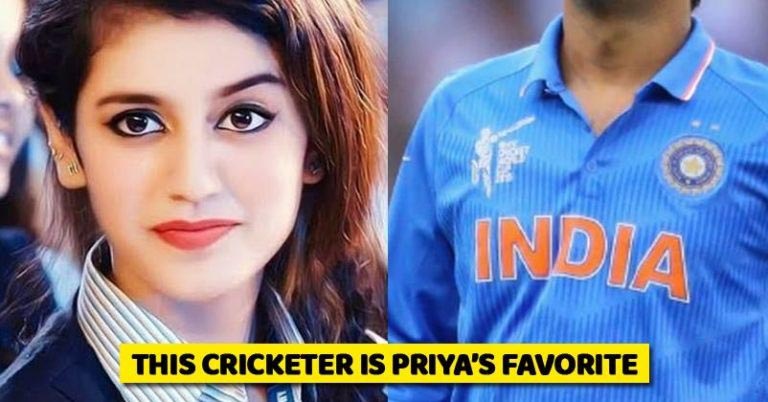 Priya Prakash Varrier Reveals Her Favourite Cricketer. Everyone Loves Him