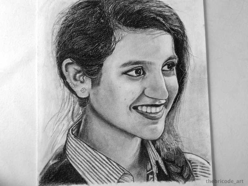 Priya Varrier Sketch