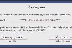 Promissory Note : The Details