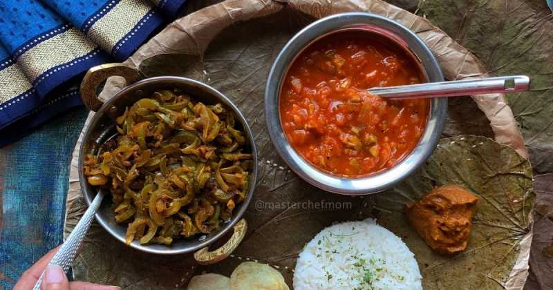 Pudalangai Vengaya Kari | Masala Snake Gourd Curry | Gluten Free And Vegan Recipe