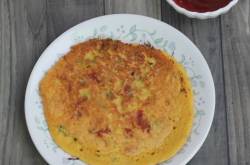 pudla | besan spicy chilla | besan ka cheela | savory besan pancake | vegetarian eggless omelette