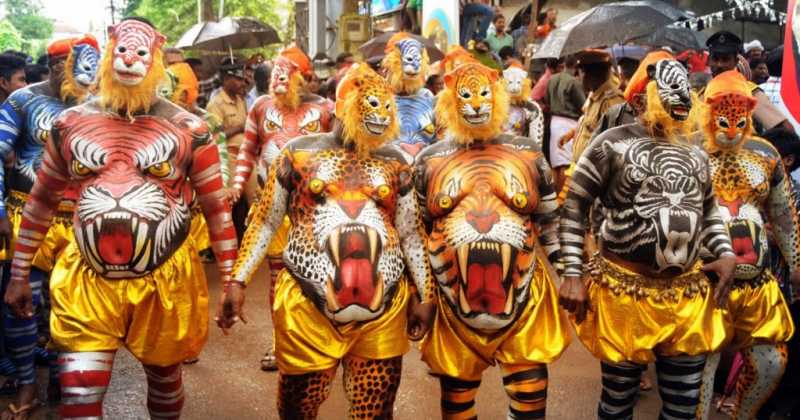 Pulikali- Unique Tiger Parade Carnival Of Kerela