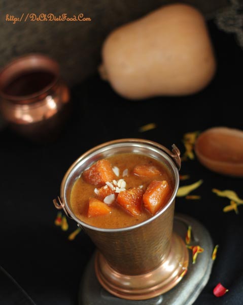 Pumpkin In Coconut And Dates Syrup (Squash Coconut Kheer)