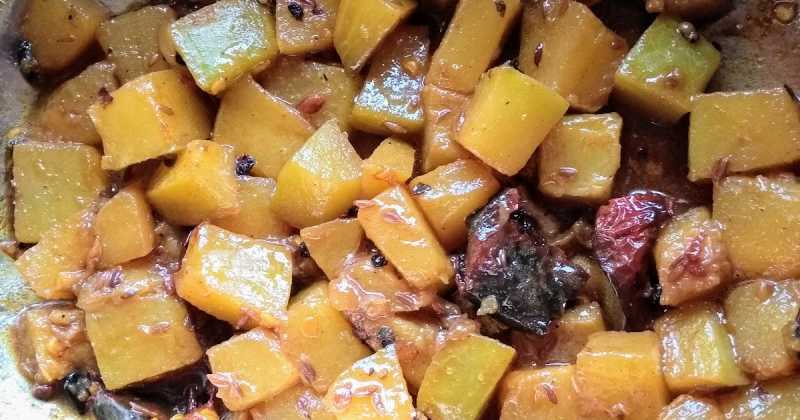 Pumpkin Sabzi :North Indian Style.
