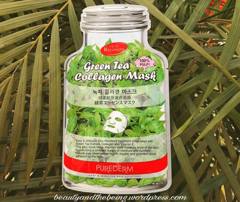 Purederm Green Tea Collagen Mask : Review