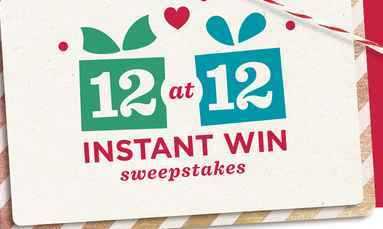 QVC 12 At 12 Instant Win Sweepstakes
