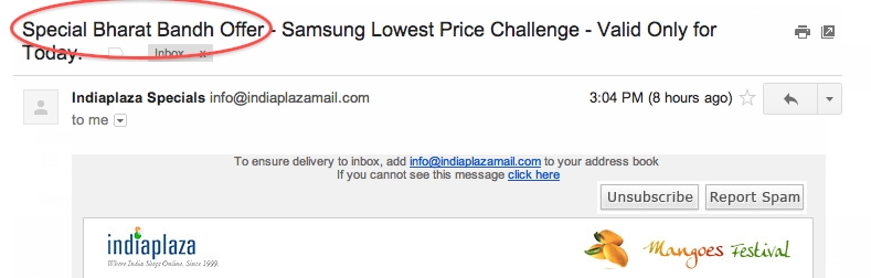 Quick Bytes: I’m Back And With A ‘bharat Bandh Special Offer’ :-)