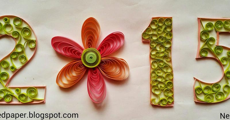 Quilled Happy New Year 2015