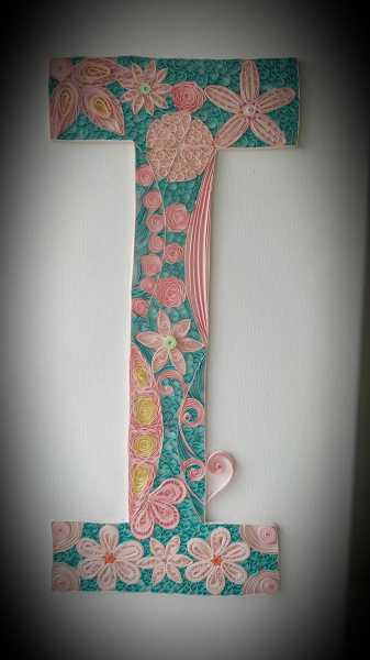 Quilled Typography Monogram I