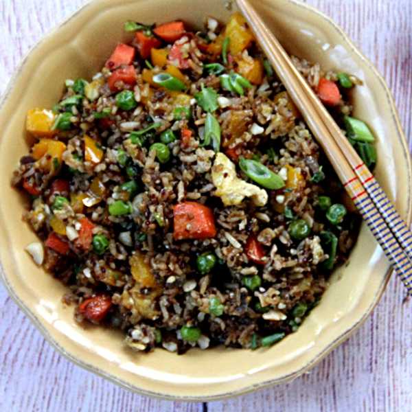 Quinoa Fried Rice - The Kitchen Sink Version - Spice Chronicles