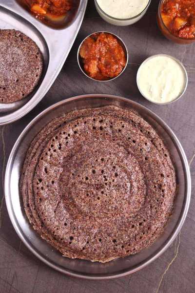 RAGI DOSA | RAAGI DOSA | HOW TO MAKE RAGI DOSA BATTER - Cook With Kushi