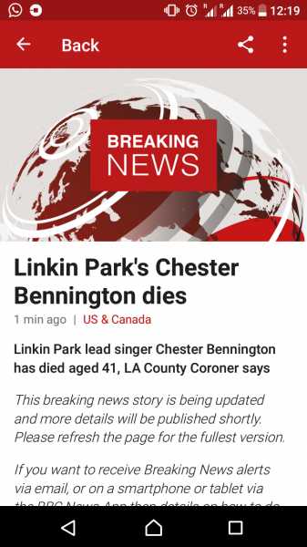 RIP Chester Bennington