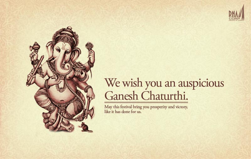 RNA Corp Wishes You An Auspicious Ganesh Chaturthi..!!