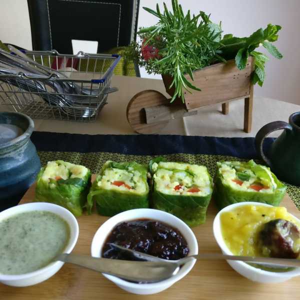 Raawanbhaat Wrapped In Sushi Rolls