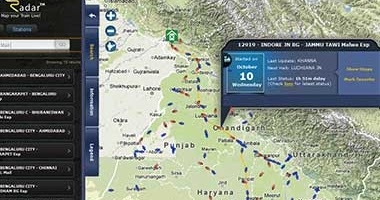 RailRadar:Indian Railways Turns To Google Maps For Live Train Status Updates !