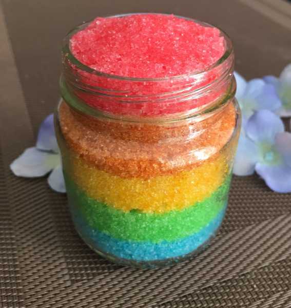 Rainbow Sugar Scrub