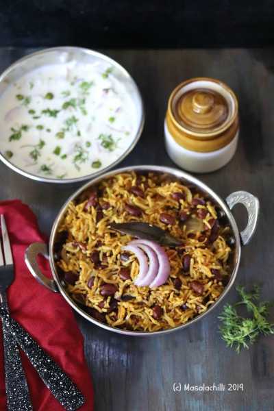 Rajma Rice / Rajma Pulao - Masalachilli - A Celebration Of Indian Vegetarian Cooking, With A Twist!