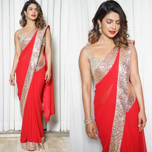 Rampdiary - Fashion Blog| Beauty Blog | Lifestyle Blog: Priyanka Chopra Wears Abu Jani Sandeep Khosla For Ambani Bash
