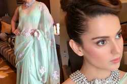 Rampdiary : Kangana Ranaut Sizzles in a Chiffon Saree