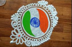 Rangoli Designs With Dots For Independence Day 2018 - Bhommali