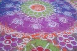 Rangoli are not just a medium of decoration but it reduces negative energy and add positivity to places where it made.