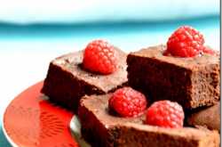Raspberry and Dark Chocolate Brownie