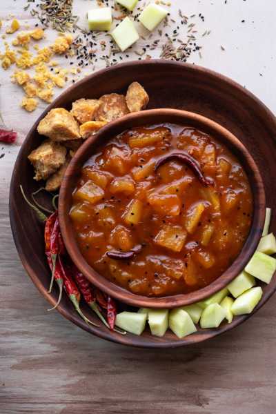 Raw Mango Chutney Recipe (Aam Ki Launji) - Cubes N Juliennes
