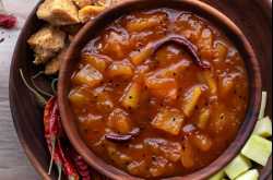 Raw Mango Chutney Recipe (Aam Ki Launji) - Cubes n Juliennes