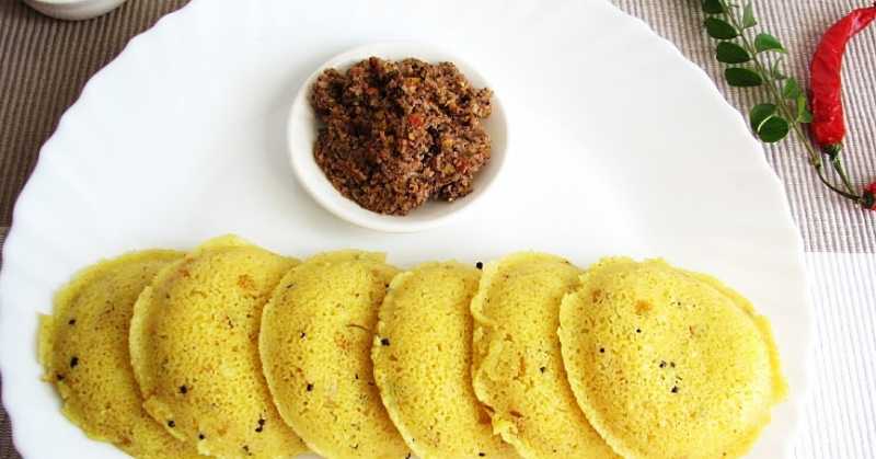 Rawa Idli With Coconut Kokum Chutney 