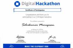 Received Digital Hackathon Certificate from JPMorgan & Chase