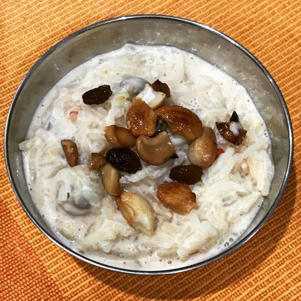 Recipe : Rice Kheer / Payasam - Happy Diwali